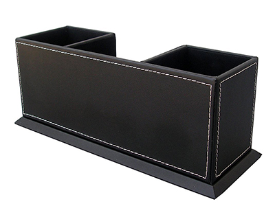 Desktop PU Leather Storage Box