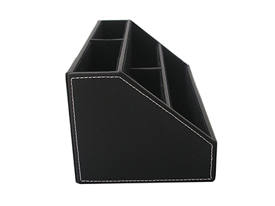 Leather Multi-function Desk Stationery Organizer 