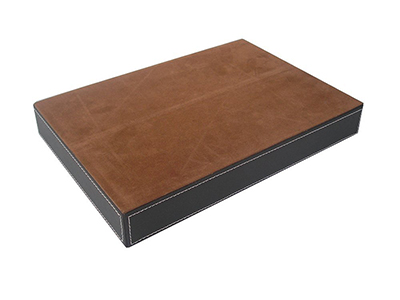 4-Slot Leather Drawer Tray Organizer