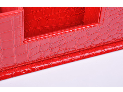 leather desk multi-function stationery organizer