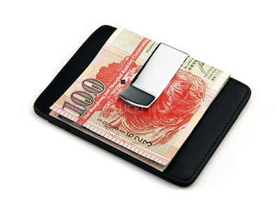 Money Clip with Business Card Holder