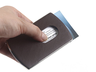 Slide Business Card Holder