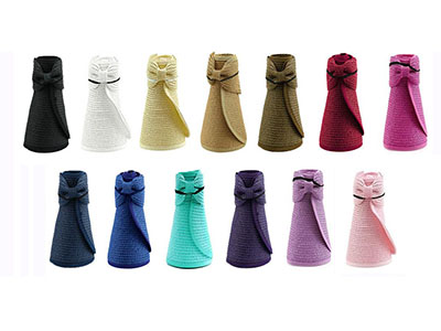 FOLDABLE STRAW VISOR HAT