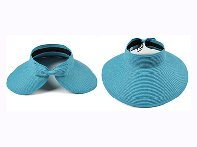 FOLDABLE STRAW VISOR HAT