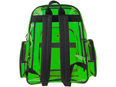 K-CLIFFS CLEAR TRANSPARENT PVC SCHOOL BACKPACK 
