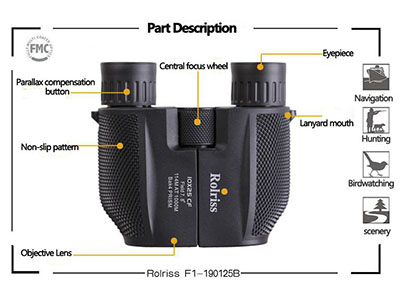 WATERPROOF PORTABLE BINOCULARS