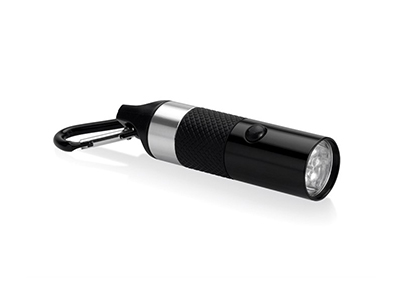 LED FLASHLIGHT WITH CARABINER