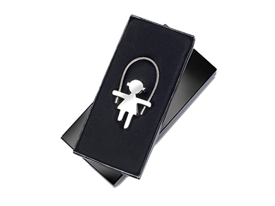METAL GIRL KEY RING