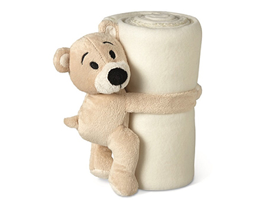 FLEECE BLANKET WITH TOY