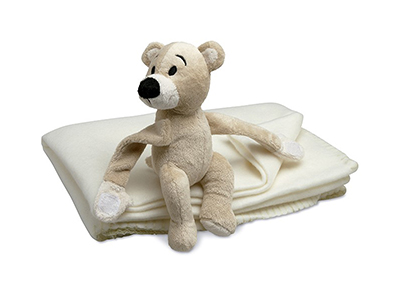 FLEECE BLANKET WITH TOY