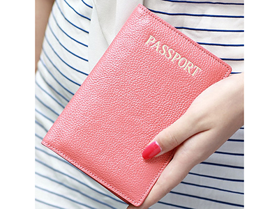 GENUINE LEATHER PASSPORT HOLDER