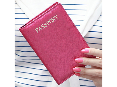 GENUINE LEATHER PASSPORT HOLDER
