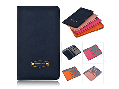 FASHION PU LEATHER PASSPORT WALLET