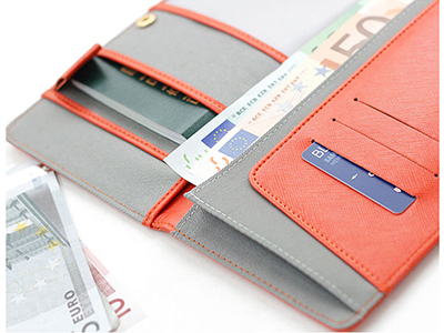 FASHION PU LEATHER PASSPORT WALLET