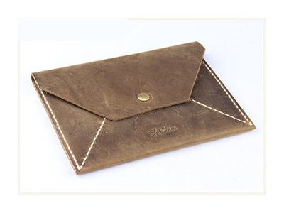 GENUINE LEATHER ENVELOPE PASSPORT WALLET