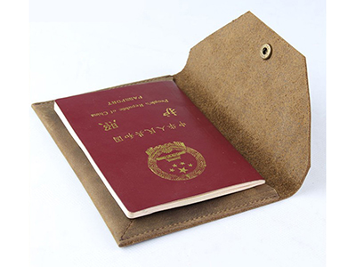 GENUINE LEATHER ENVELOPE PASSPORT WALLET