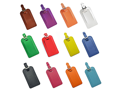 MICROFIBER LEATHER LUGGAGE TAG