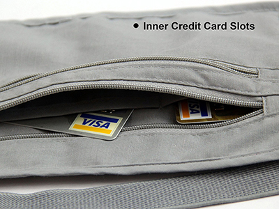 BREATHABLE UNDER-CLOTHES TRAVEL SECURITY WAIST POUCH
