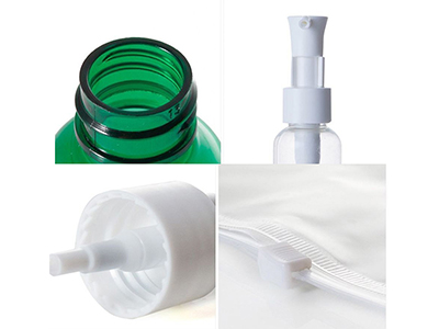 9 PIECES TRAVEL COSMETIC REFILLABLE BOTTLES SET