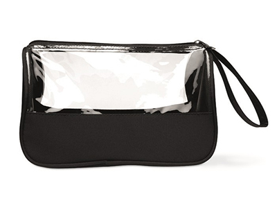 TOILETRY BAG IN MICROFIBER & PVC