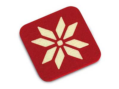 SET OF 4 COASTERS IN FELT