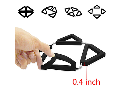 ADJUSTABLE SIZE HEAVY DUTY SILICONE AND METAL POT MAT