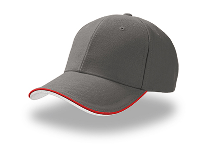 CONTRAST PIPING BASEBALL CAP IN BRUSHED COTTON