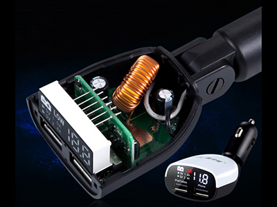 LED DISPLAY SMART CAR CHARGER