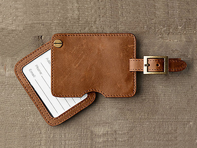 LEATHER LUGGAGE TAG