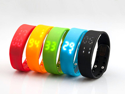 LED PEDOMETER BRACELET