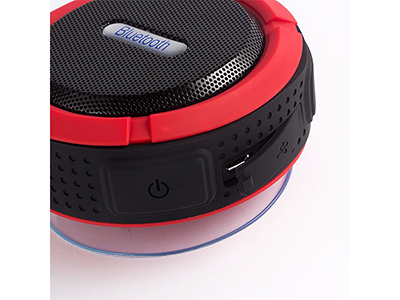 BLUETOOTH WATERPROOF SPEAKER C6 WITH SUCTION CUP
