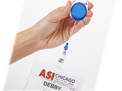 CLIP-ON RETRACTABLE BADGE HOLDER