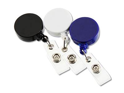 ALLIGATOR CLIP RETRACTABLE BADGE HOLDER