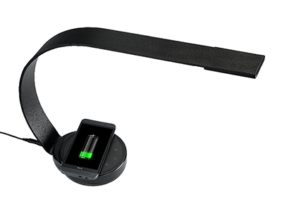 LED desk lamp with QI wireless charging 