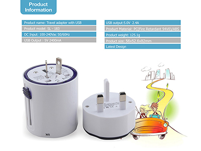Universal Travel Multi-Purpose AC Wall Power Adapter 