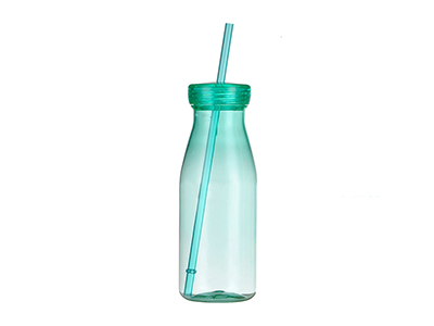 Plastic Water Bottle With Straw 