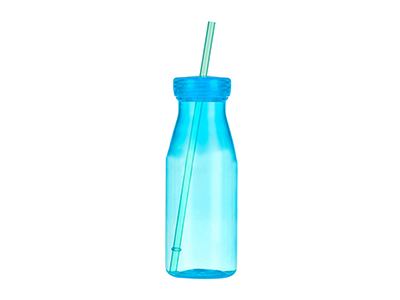Plastic Water Bottle With Straw 