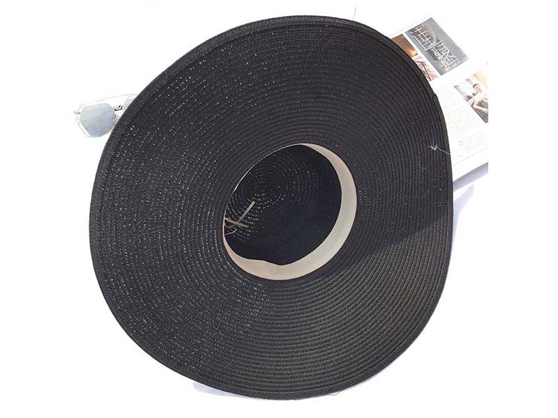 SUMMER STRAW HAT WITH EMBROIDERY SEQUIN