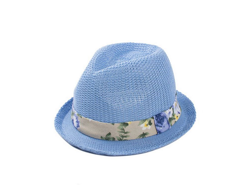 STRAW HAT WITH RIBBON
