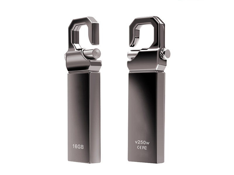 METAL HOOK FLASH USB DRIVE