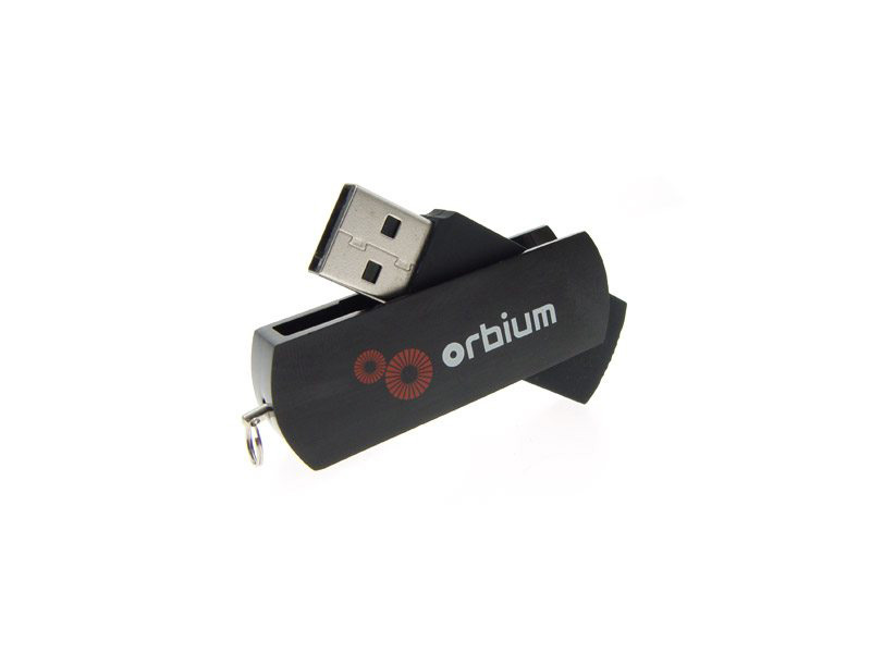 PLASTIC SWIVEL USB FLASH DRIVE