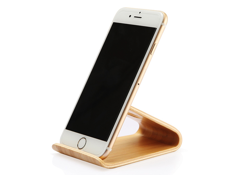 LIGHTWEIGHT SLIM WOODEN MOBILE PHONE STAND
