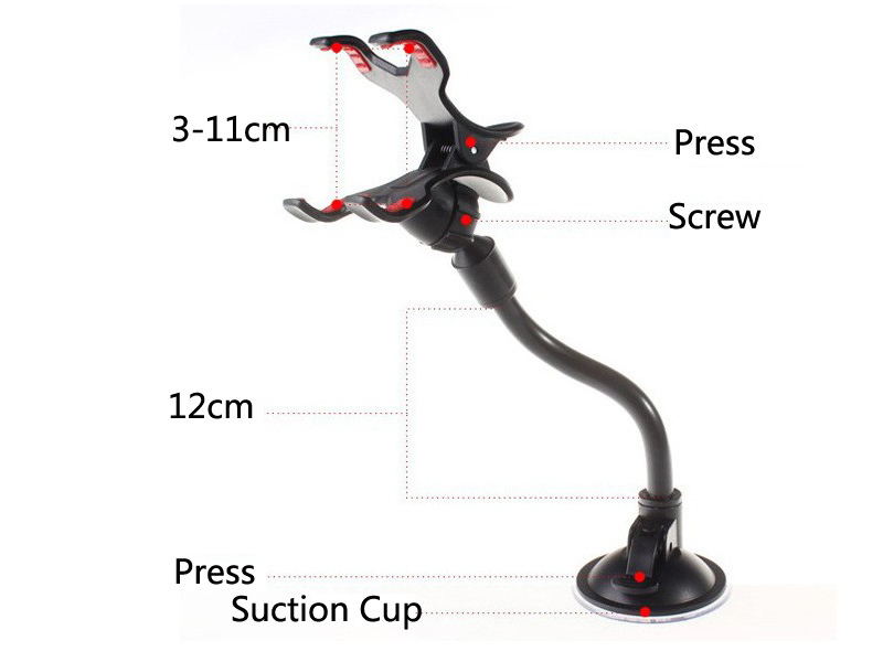 ADJUSTABLE CAR WINDSHIELD PHONE HOLDER