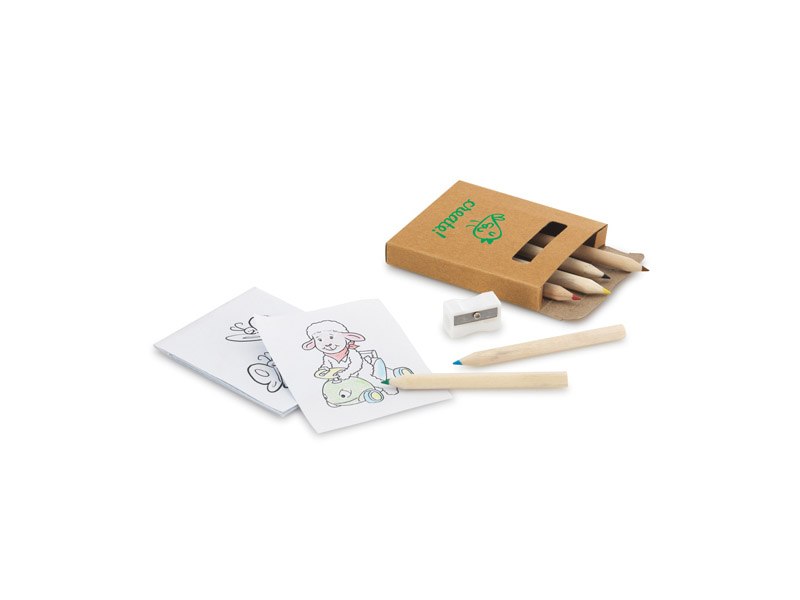 8 PIECE COLOURING SET