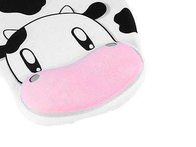 Cow Wrist Rest Support Mouse Pad