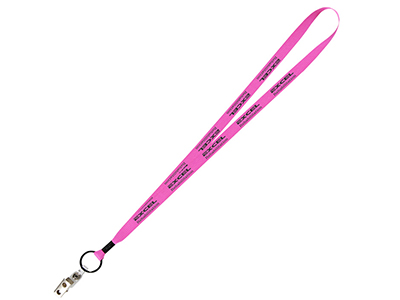 Snap with Metal Bulldog Clip Lanyard 