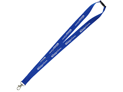Polyester Lanyard With Metal Hook & Plastic Buckle