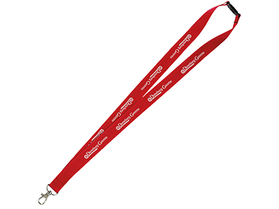 Polyester Lanyard With Metal Hook & Plastic Buckle