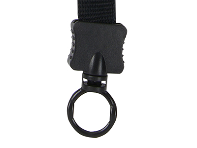 Smooth Nylon Lanyard With Plastic O-Ring