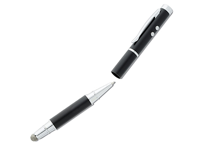 DUO Stylus Metal Pen, Laser & Flashlight